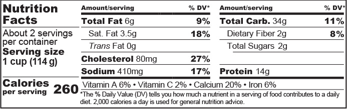 nutritional-fact-template